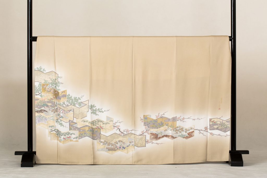 四季心華屏風絵