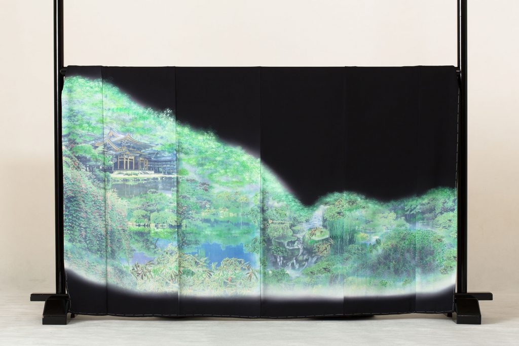 池に寺院