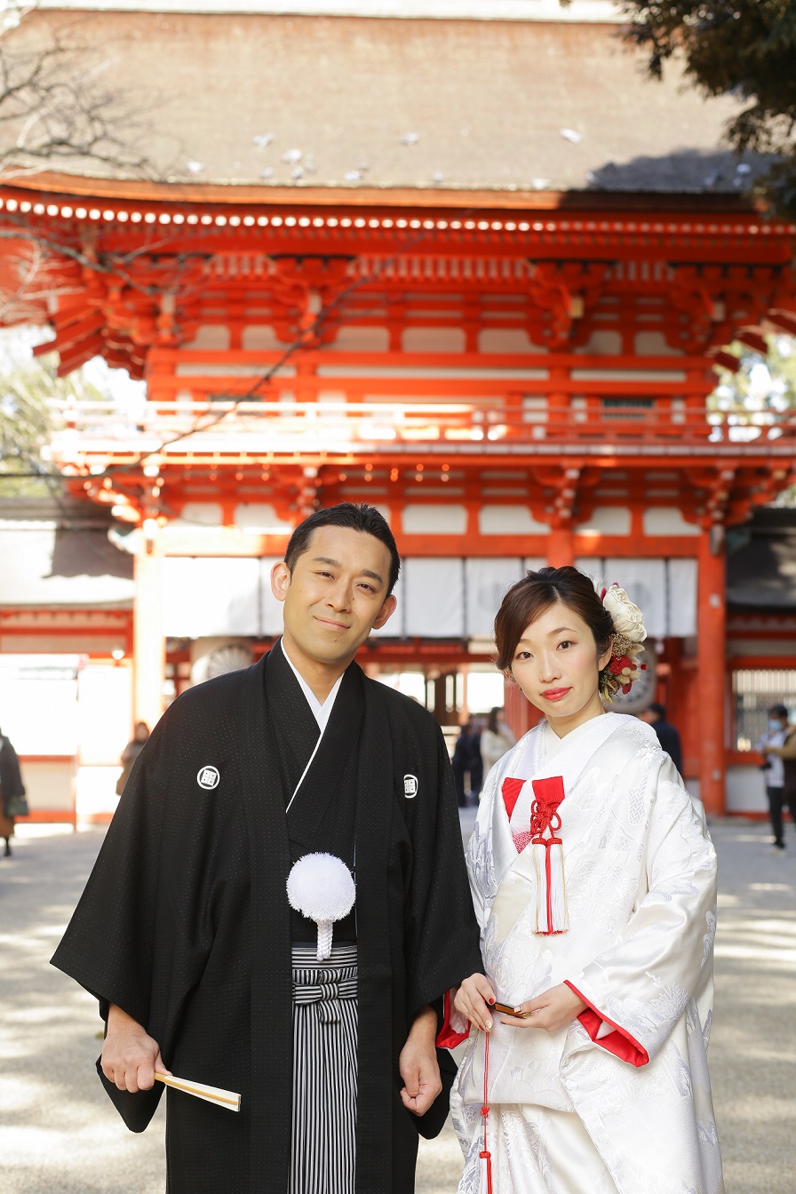 結婚式レポート 下鴨神社挙式 近又ご会食 京鐘 想い出結婚式 京都 東京の和婚プロデュースと高品質な和装レンタル