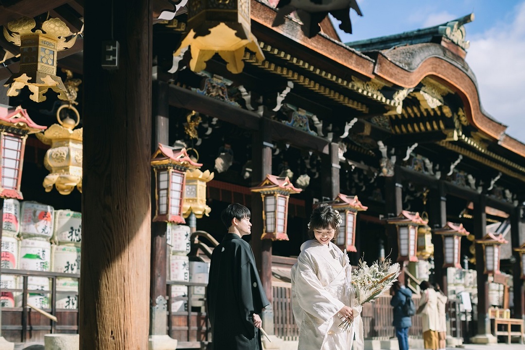 京都　北野天満宮*結婚奉告式
