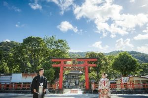 青空　松尾大社