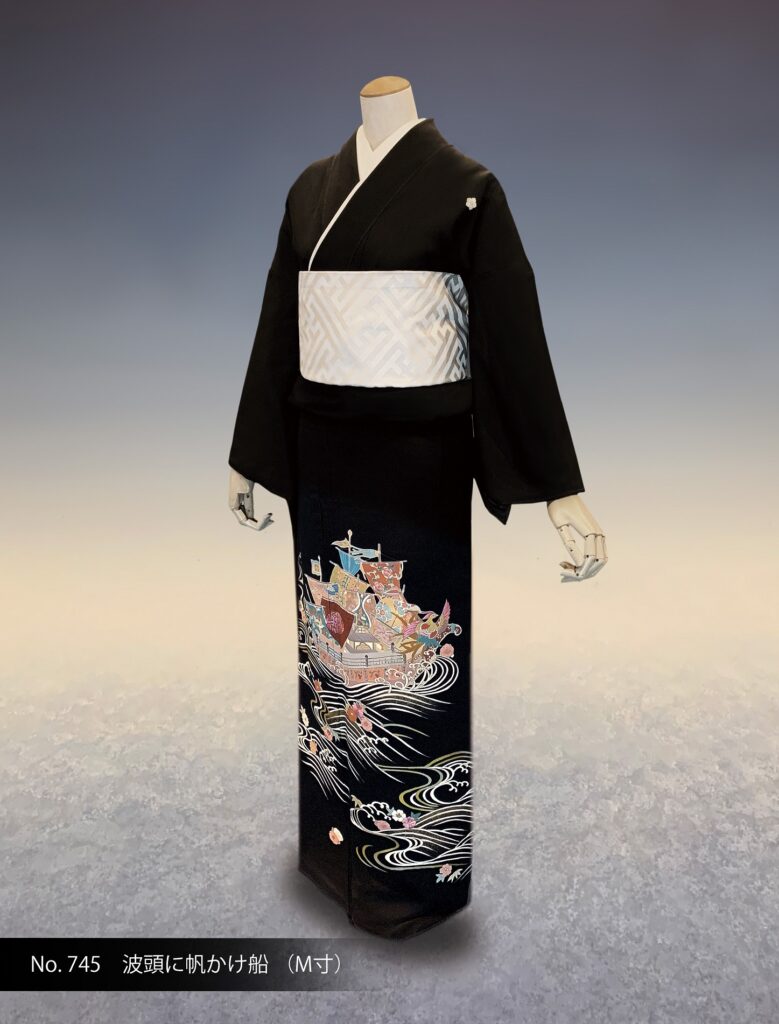 波頭に帆かけ船