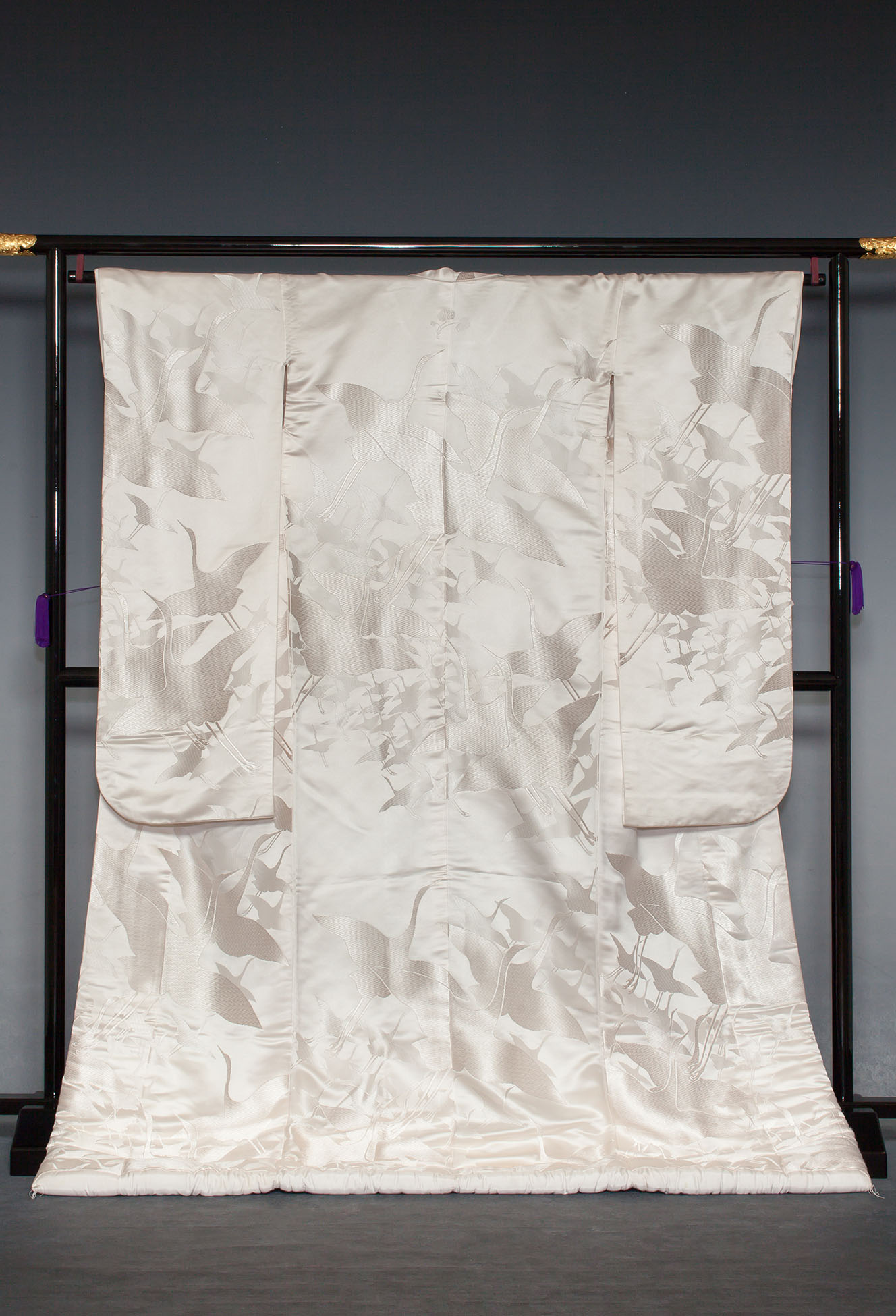 琳派鶴賀茂御神紋入