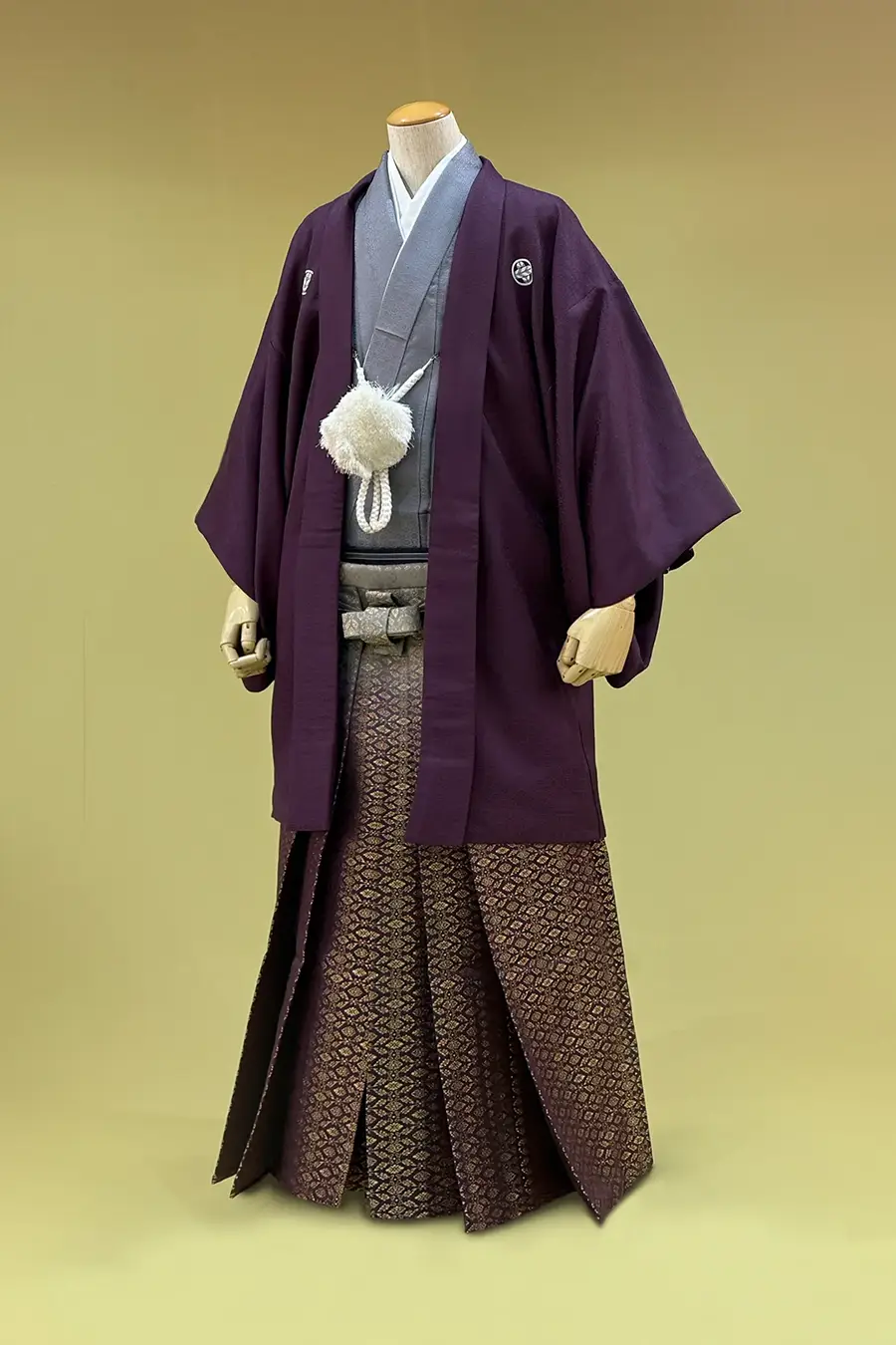 黄櫨染紋付・黄櫨染袴